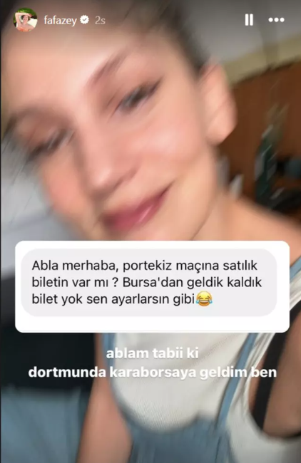 farah zeynep abdullah takipcisinin mesajini ifsaladi karaborsa